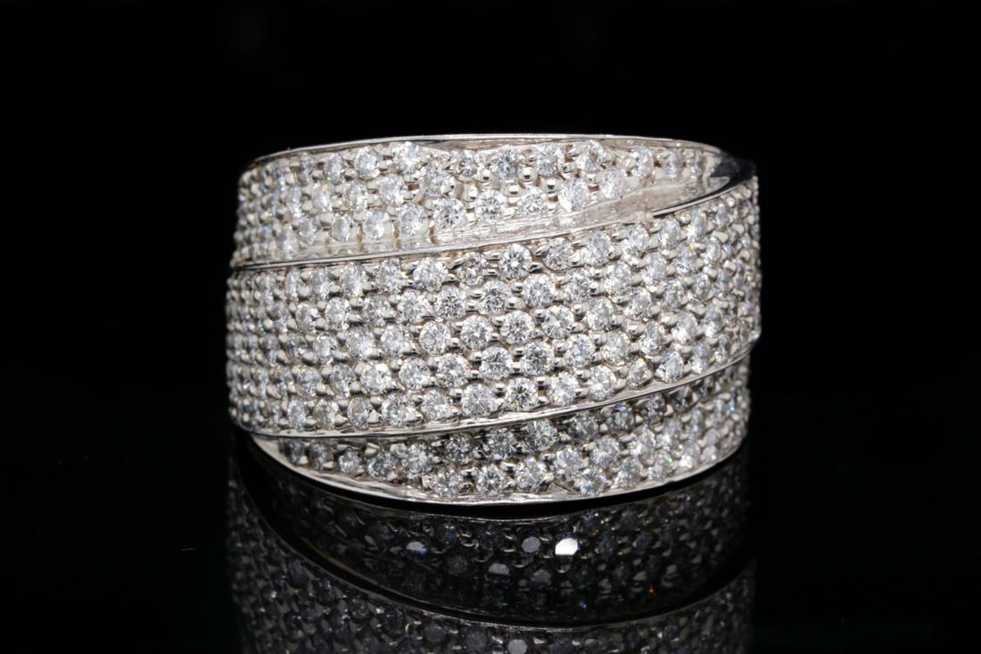 3.85ctw SI1-SI2/G-H Diamond 14K White Gold Ring (1 of 4)