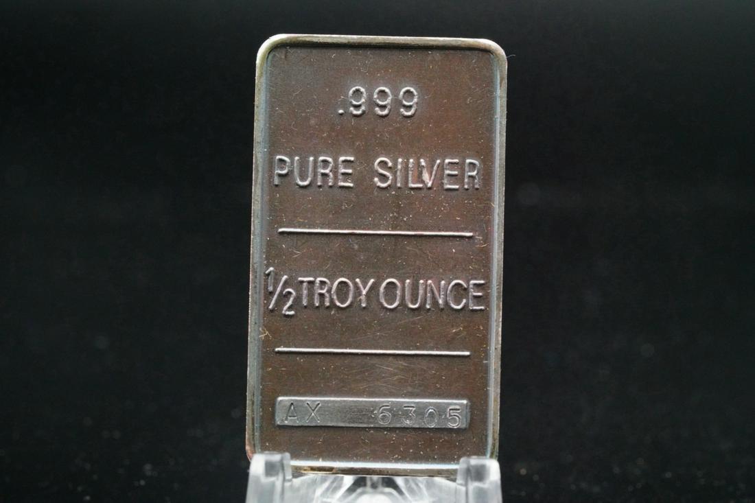 Vintage Tiffany & Co. 0.999 Fine Silver 1/2 Troy Ounce Bar