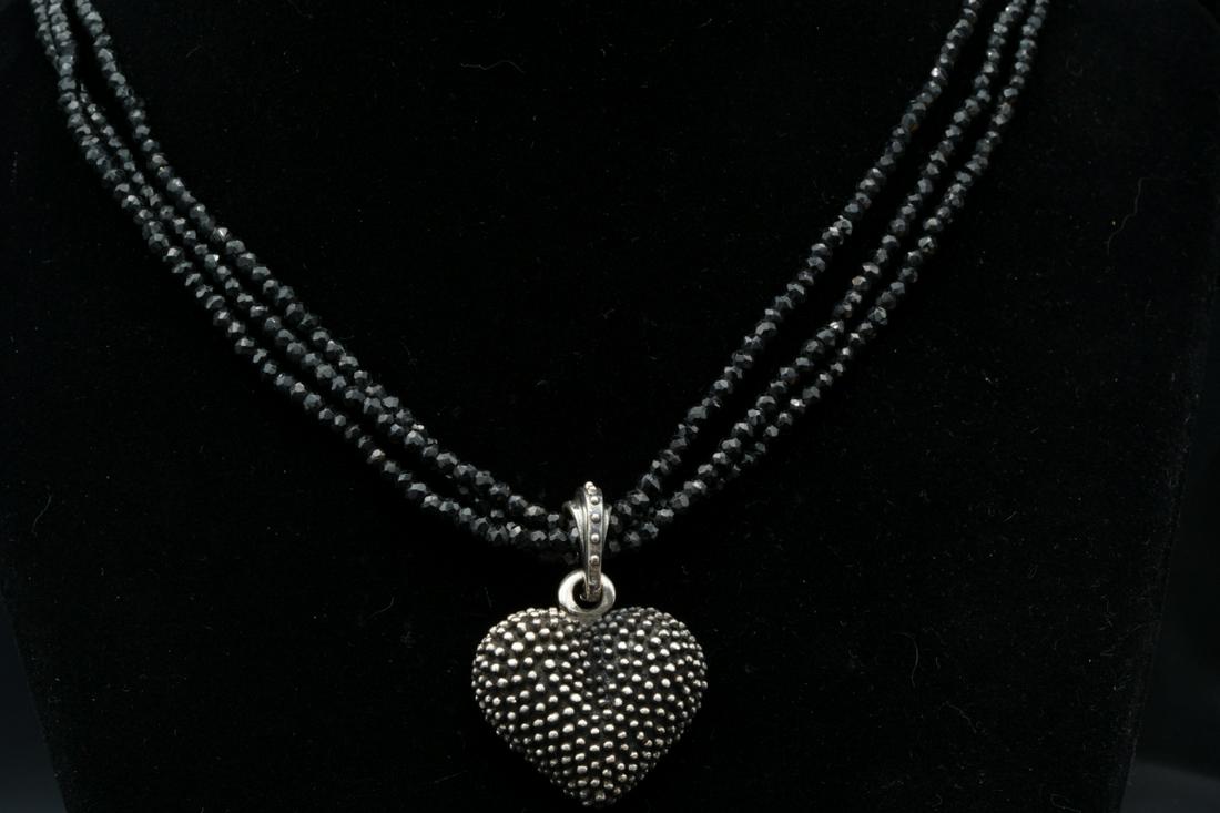 King Baby Sterling Silver & Black Spinel Necklace (1 of 5)