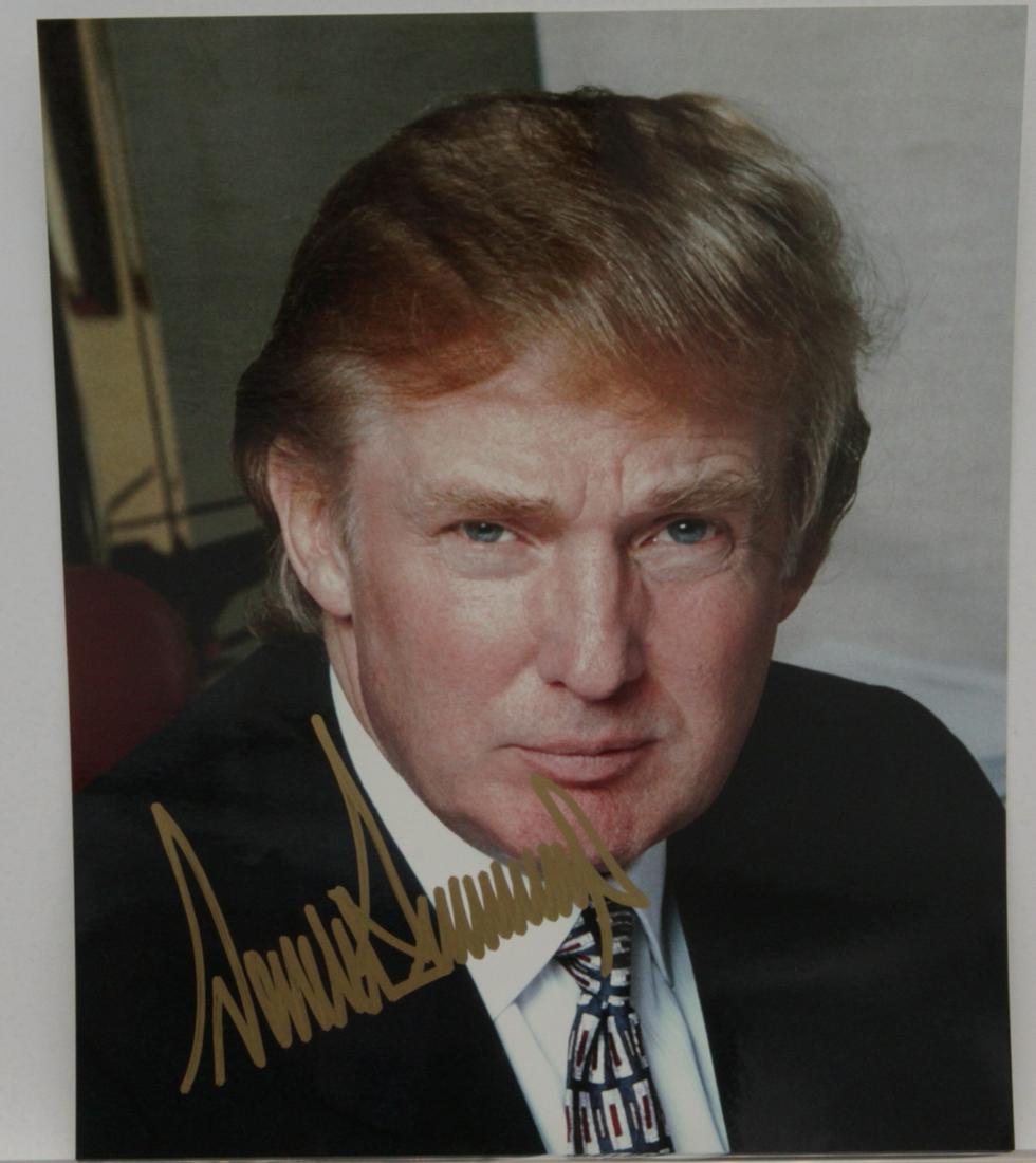 Donald J. Trump Signed 8"x10" Photograph W/LOA (1 of 3)