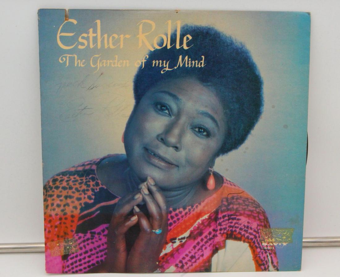 Esther Rolle Autographed Poetry Vinyl Album (1 of 5)