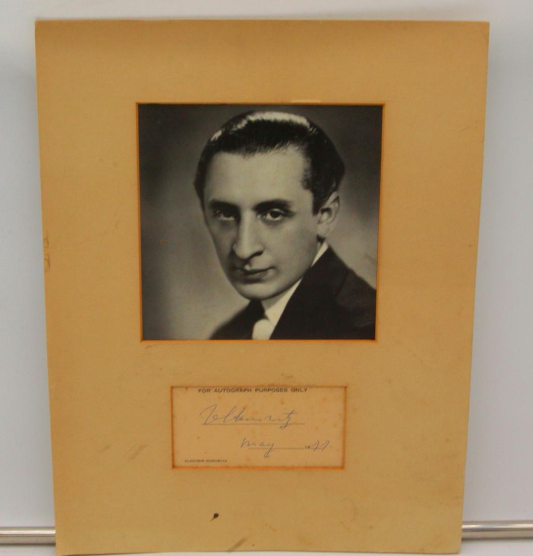 Vladimir Horowitz Matted Autograph & Photograph (1 of 3)