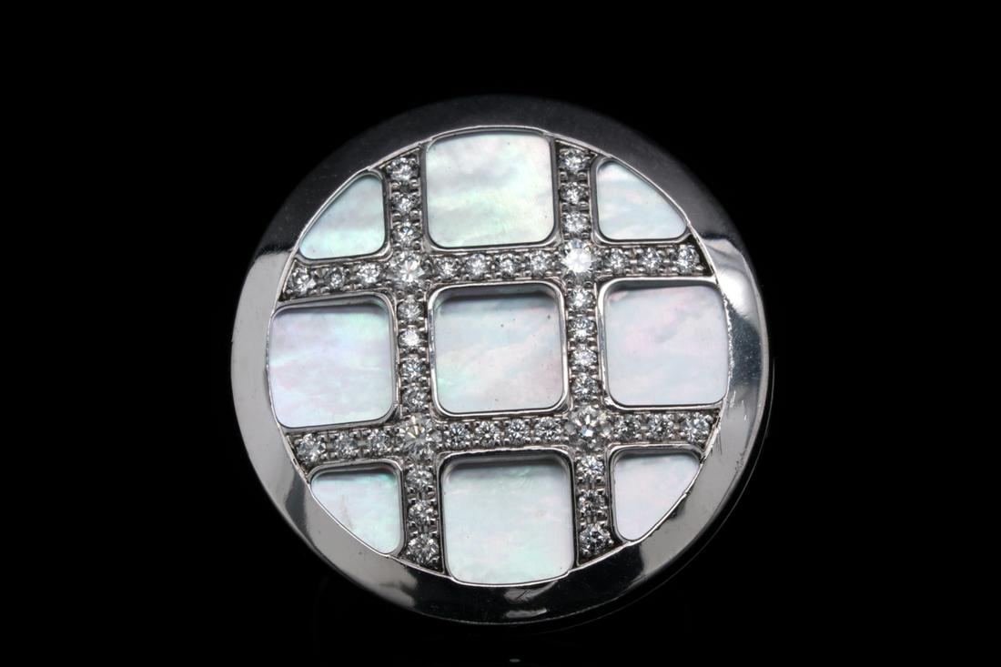 Cartier Pasha 0.50ctw Diamond, MOP & 18K Ring (1 of 7)