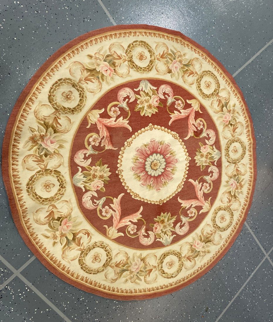 Ornate Hand Woven 6' Circular Area Rug (1 of 3)