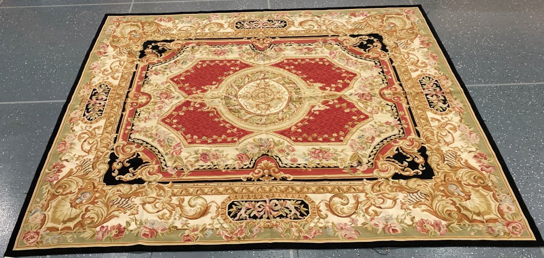 Hand Woven Aubusson Weave 10' Floor Rug (1 of 6)