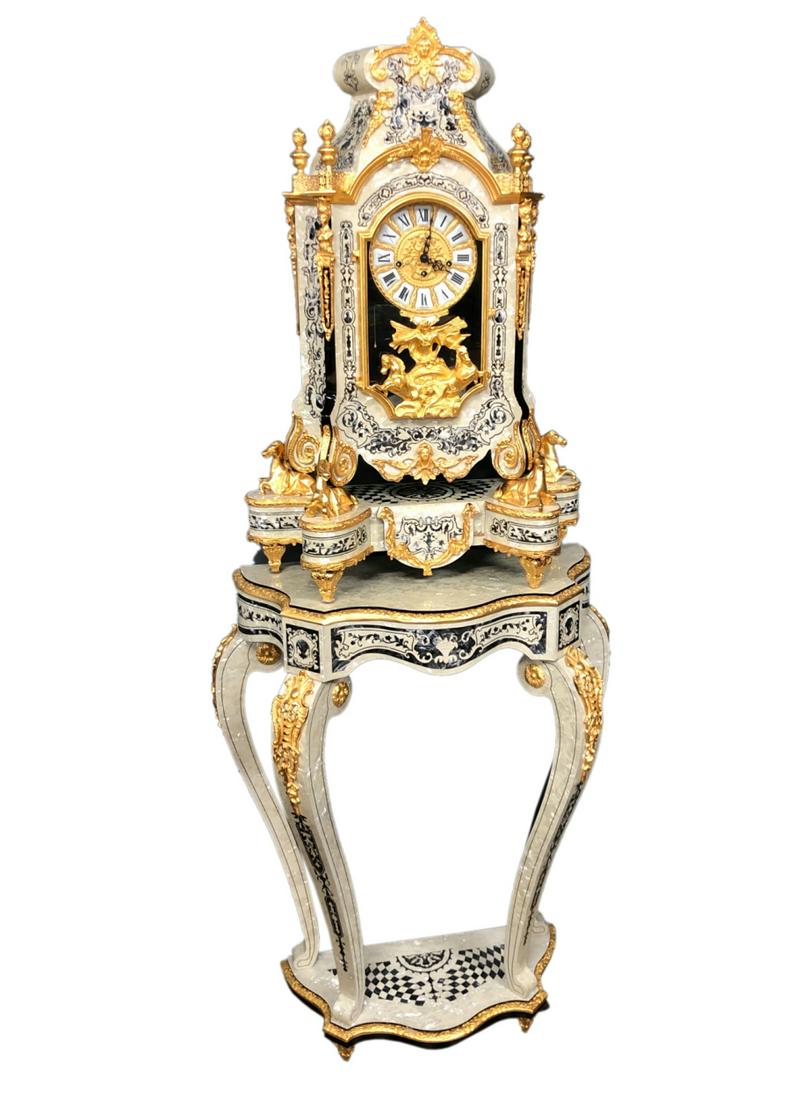 Le Ore Italian MOP Inlay Table Clock & Table (1 of 8)