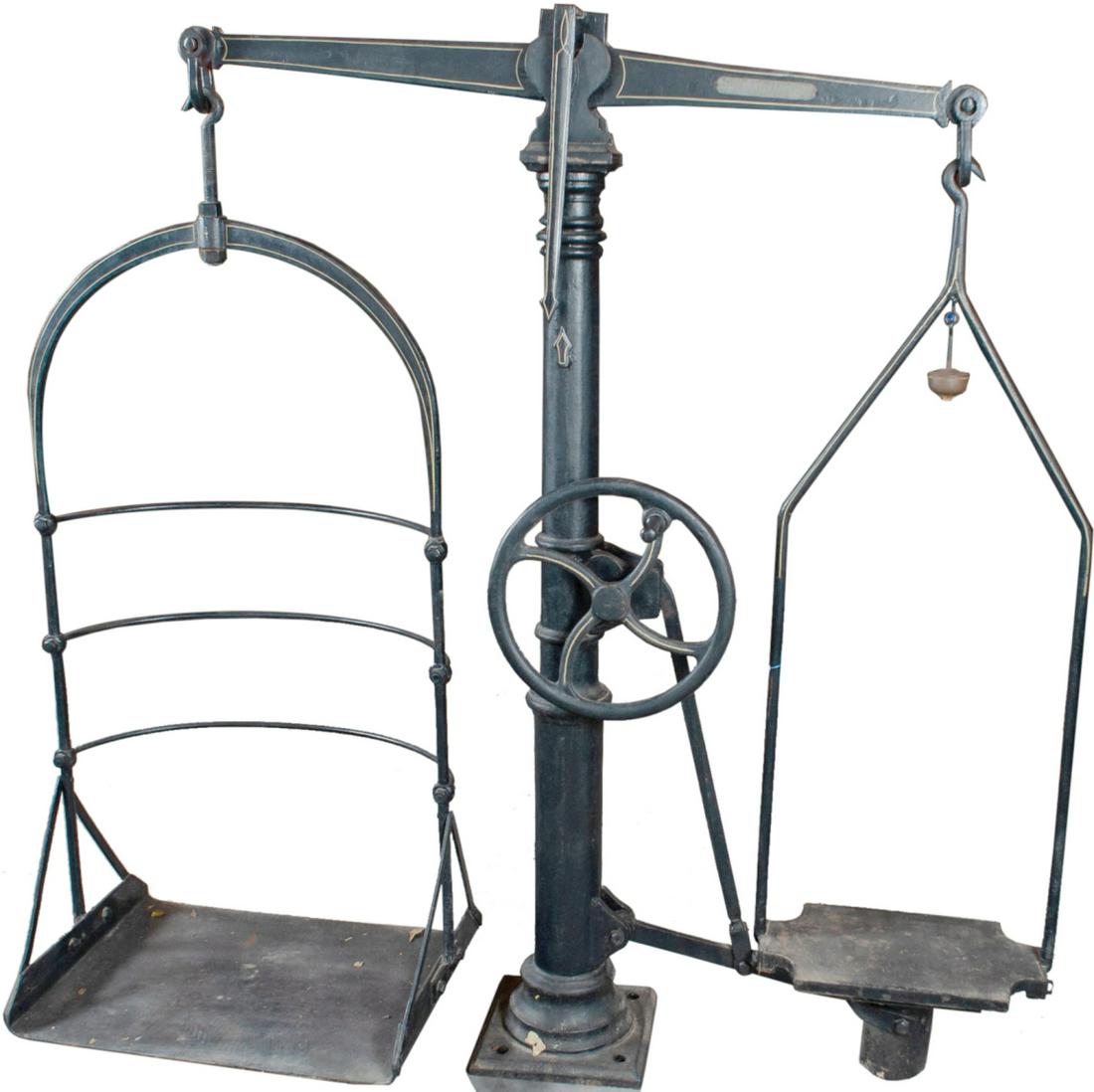 Antique European Cast Iron Jockey Scale (1 of 12)