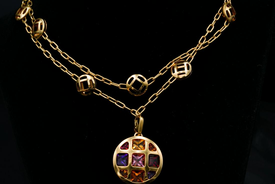 Cartier Pasha Multi-Gemstone 18K 40" Necklace (1 of 5)