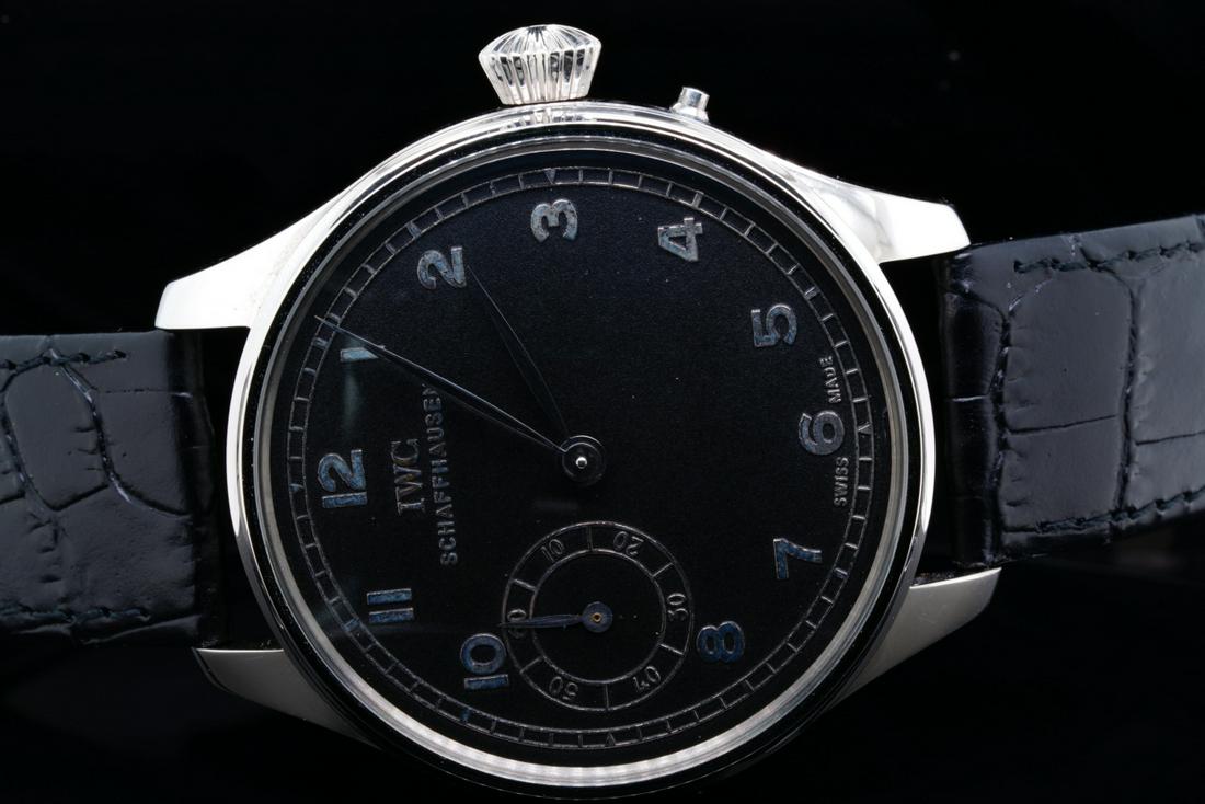 Custom 47.5mm Manual Wind Watch W/Leather Strap (1 of 5)