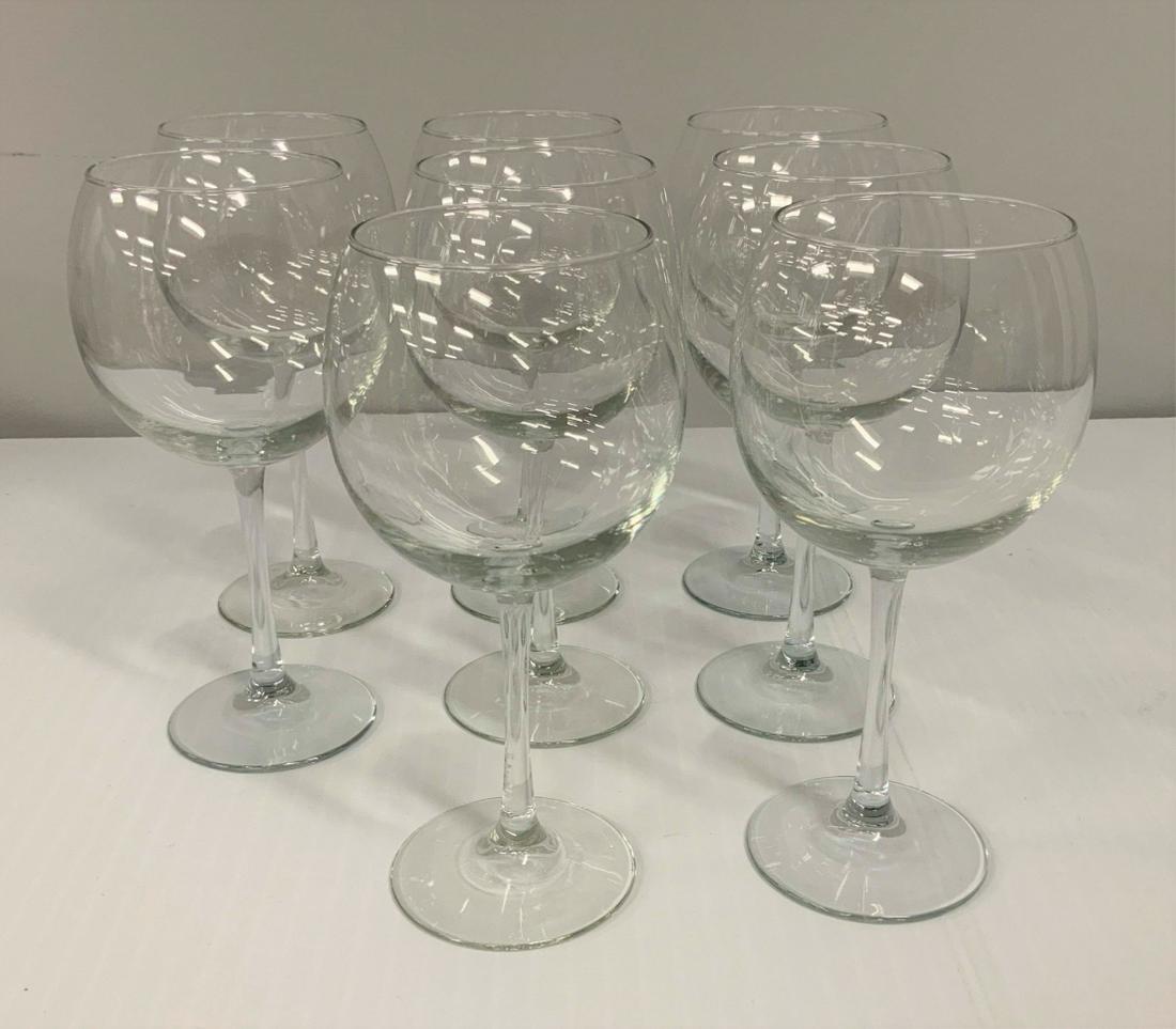 Lot of (8) Crystal Balloon Glasses (1 of 2)
