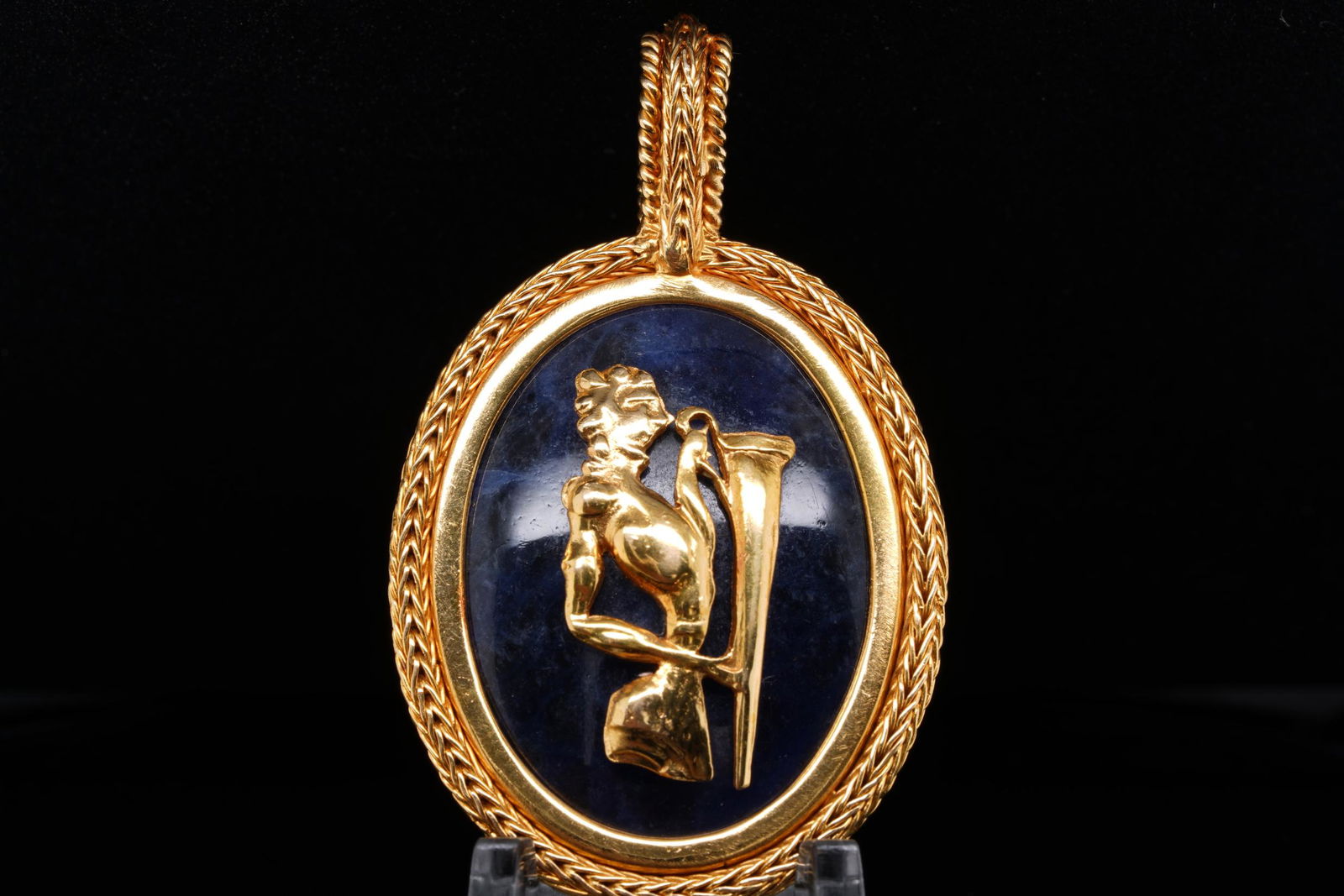 Ilias Lalaounis 18K Yellow Gold & Sodalite Pendant (1 of 5)