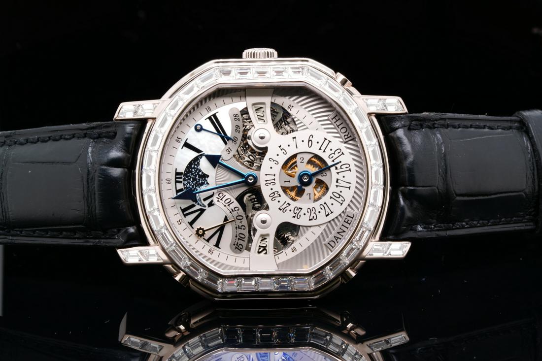 Daniel Roth Piece Unique 4.00ctw VVS Diamond 18K Watch (1 of 11)