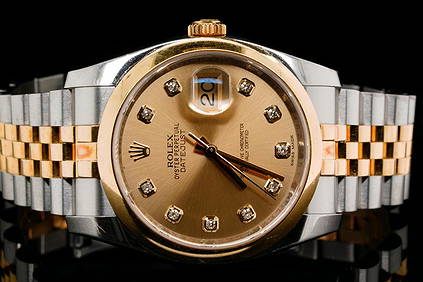 Rolex Datejust 36mm 18K/SS Watch W/Diamond Dial (1 of 6)