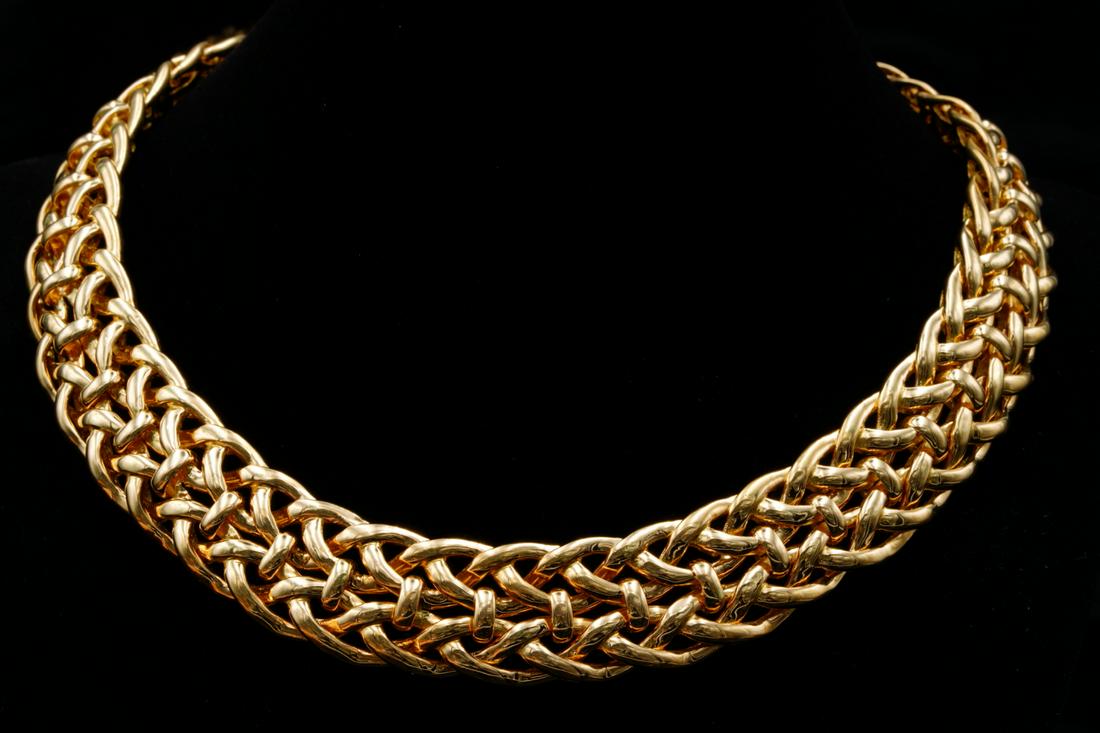 Van Cleef & Arpels 18K Woven Collar Necklace (1 of 7)