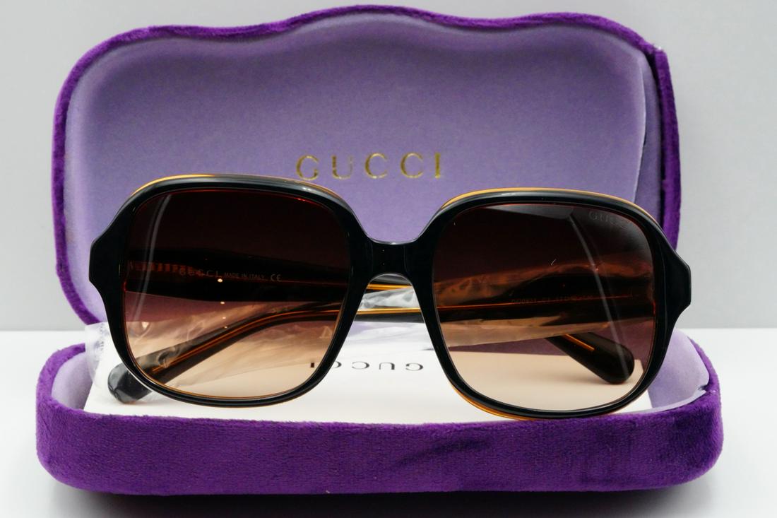 Gucci Two-Tone Square-Frame Gradient Lens Sunglasses (1 of 5)