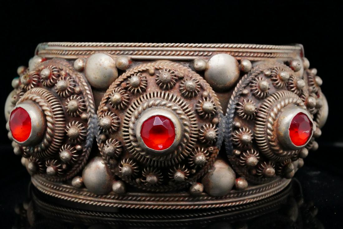 Vintage Siam Sterling Silver Cannetille Cuff (1 of 5)