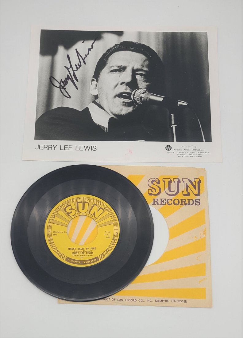 Jerry Lee Lewis "Great Balls of Fire" Sun Records 45 (1 of 6)