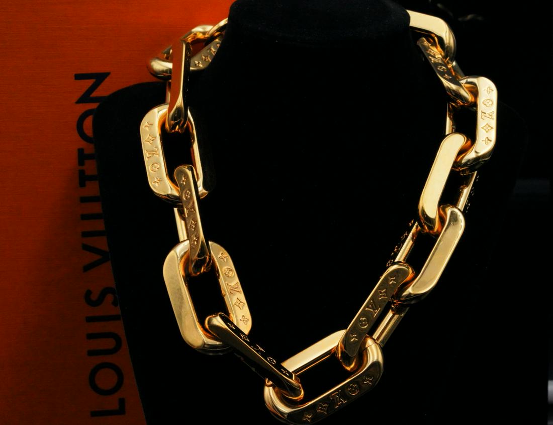 Louis vuitton chunky necklace outlet