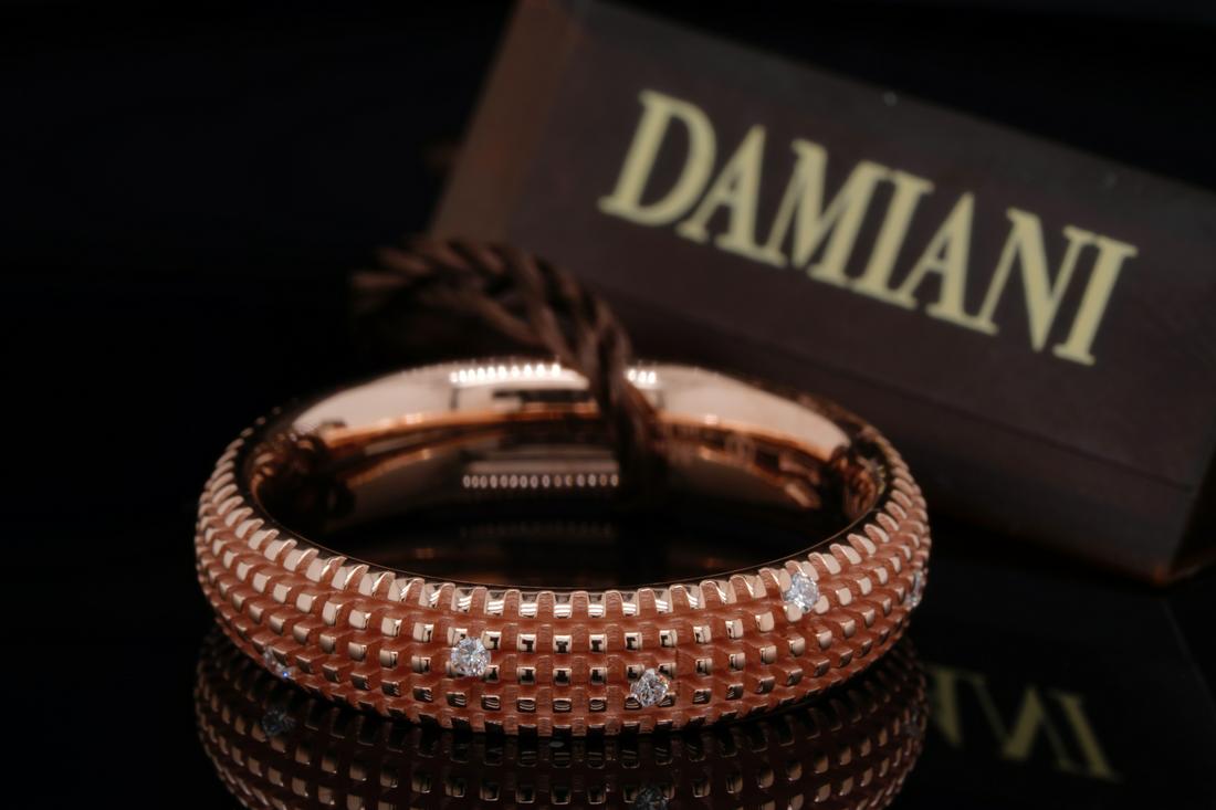 Damiani 18K Rose Gold 9-Diamond Metropolitan Ring (1 of 3)