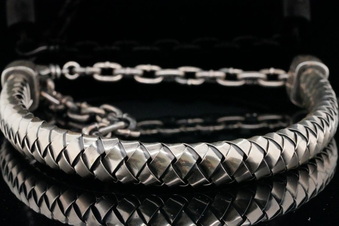 King Baby Sterling Silver Braided Choker Necklace (1 of 4)