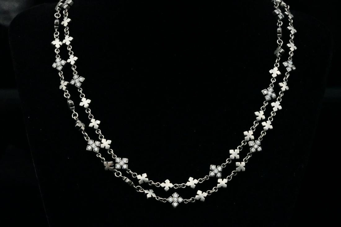 King Baby Sterling Silver 34" MB Cross Necklace (1 of 4)