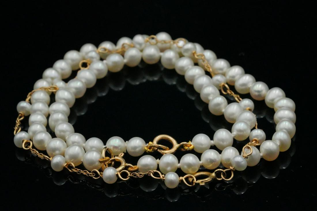 3mm-5.5mm Freshwater Pearl Bracelets (3pc) (1 of 4)