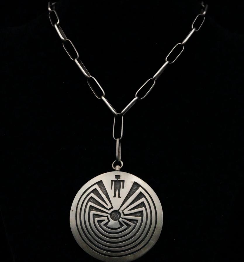 Hopi Solid Sterling Silver 26" Necklace (1 of 6)