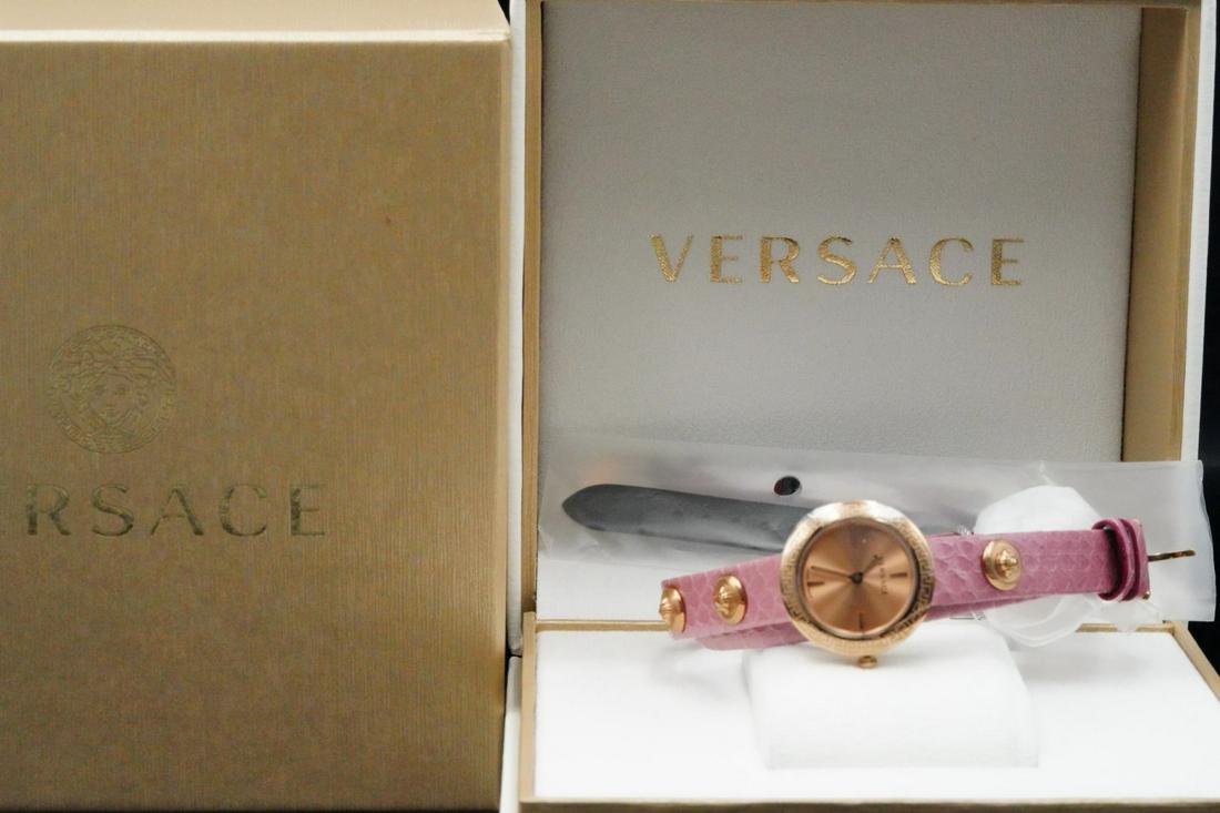 Versace Medusa Stud Icon 28mm Leather Wrap Watch (1 of 5)