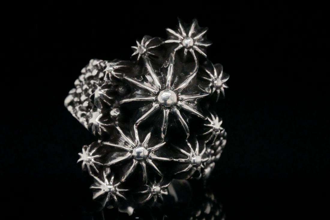 King Baby Solid Sterling Silver Cacti Cluster Ring (1 of 4)