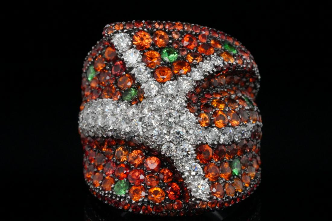 Maggioro 10.50ctw Sapphire, 2.00ctw Diamond 18K Ring (1 of 6)