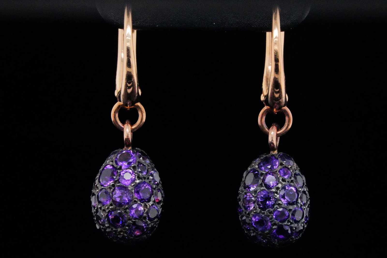 Pomellato 1.80ctw Amethyst, 18K & Silver Earrings (1 of 5)