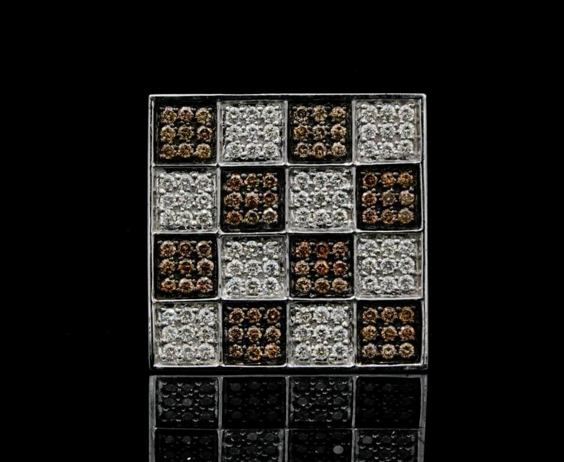 Adamas Milano 4.50ctw White & Brown Diamond 18K Ring (1 of 6)
