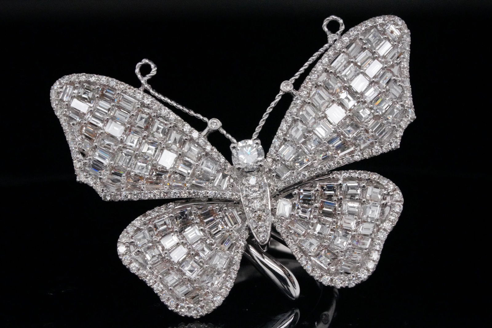 7.50ctw VS1-VS2/G-H Diamond 18K White Gold Ring (1 of 7)