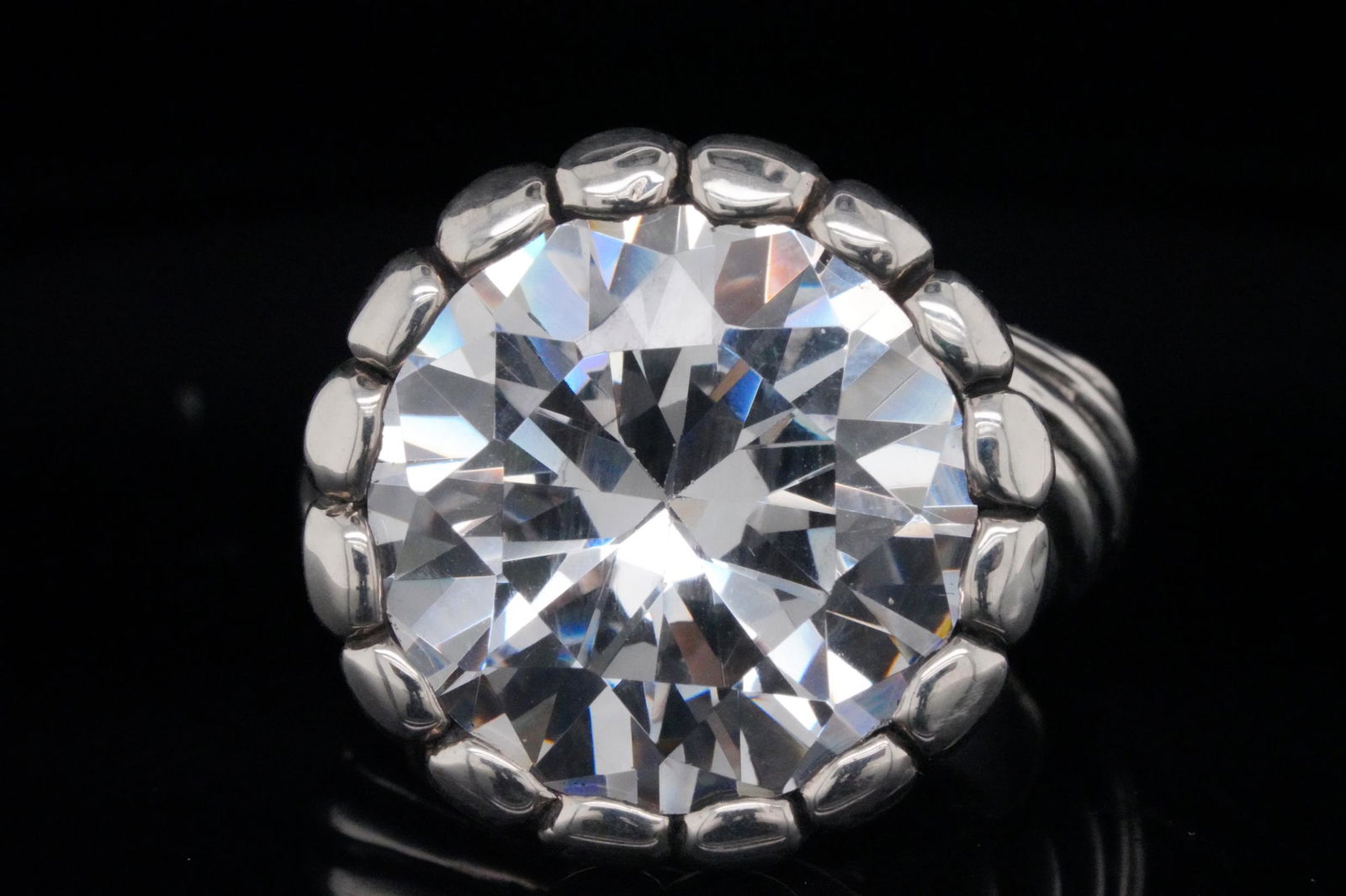 King Baby Sterling Silver Twisted Pattern Ring (1 of 5)