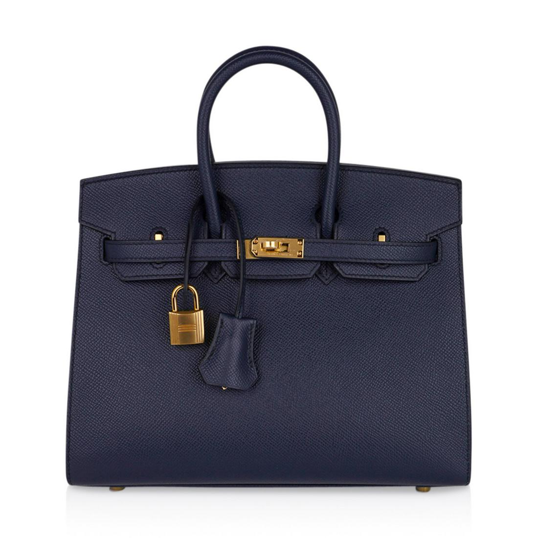 Hermes Limited Edition Bleu Indigo Birkin Sellier 25 (1 of 10)