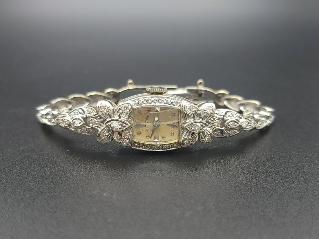 Hamilton Vintage 0.25ctw Diamond and 14K Watch (1 of 6)