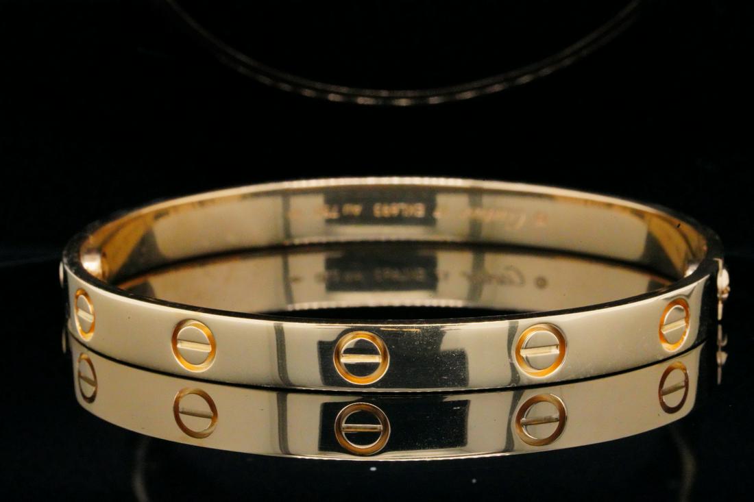 Cartier Solid 18K Yellow Gold Love Bangle (1 of 5)