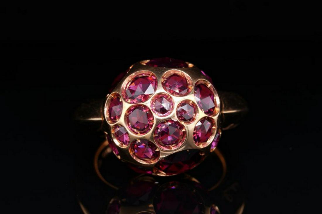 Pomellato Harem 6.00ctw Rhodolite Garnet 18K Ring (1 of 8)