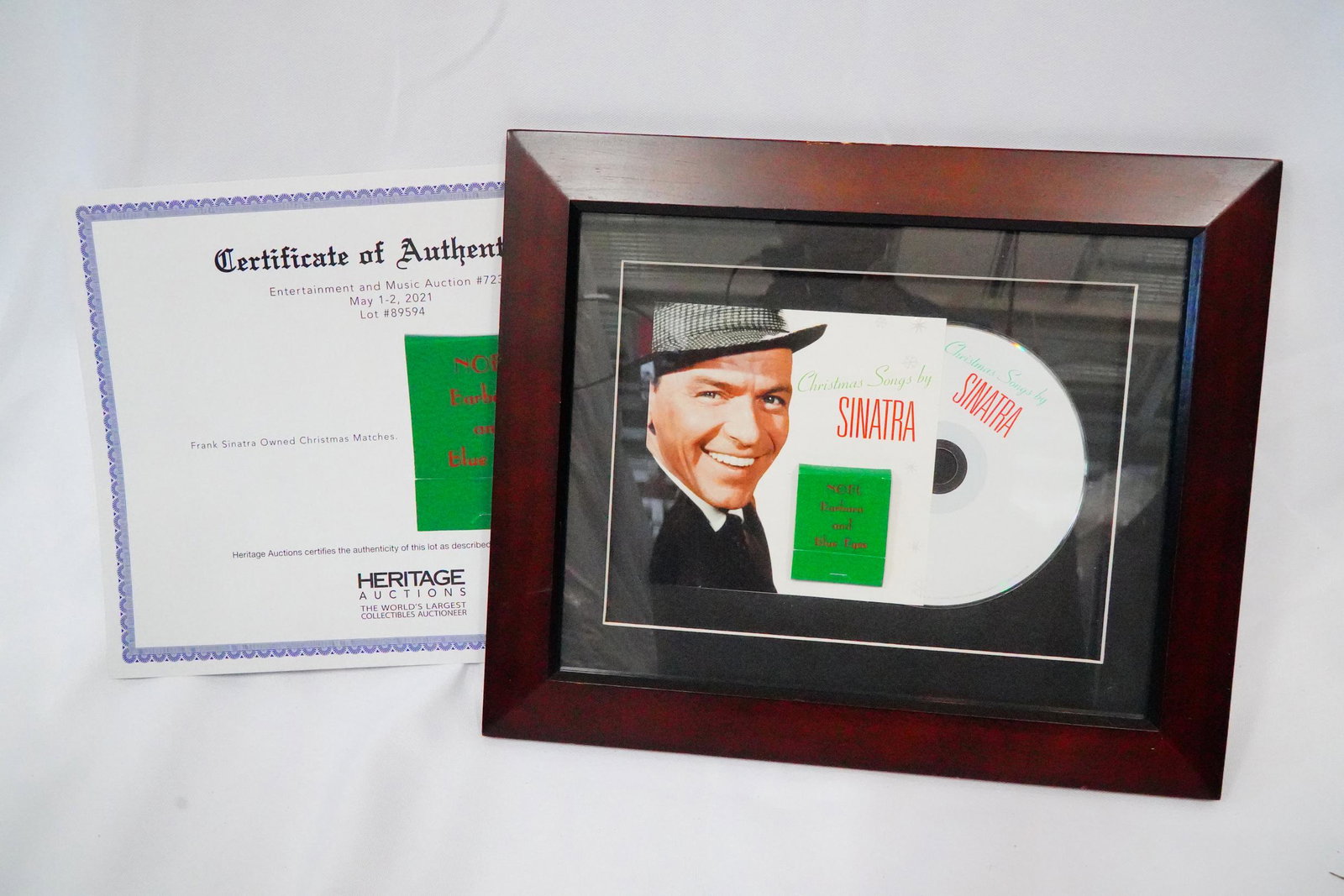 Frank Sinatra Christmas Matches and CD W/COA (1 of 4)