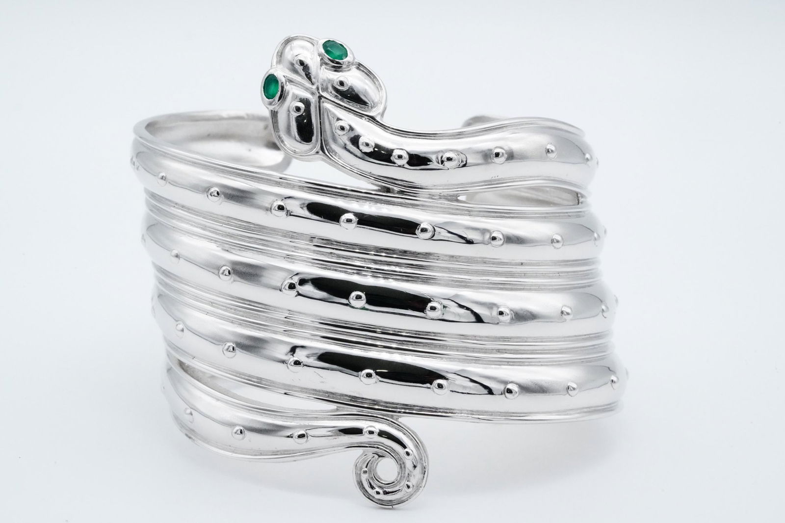 Erte "Serpente" Sterling Silver Cuff Bracelet #21/500 (1 of 9)
