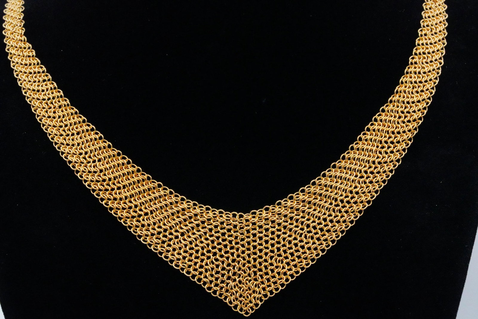 Tiffany & Co. Elsa Peretti 18K Mesh Bib Necklace (1 of 7)
