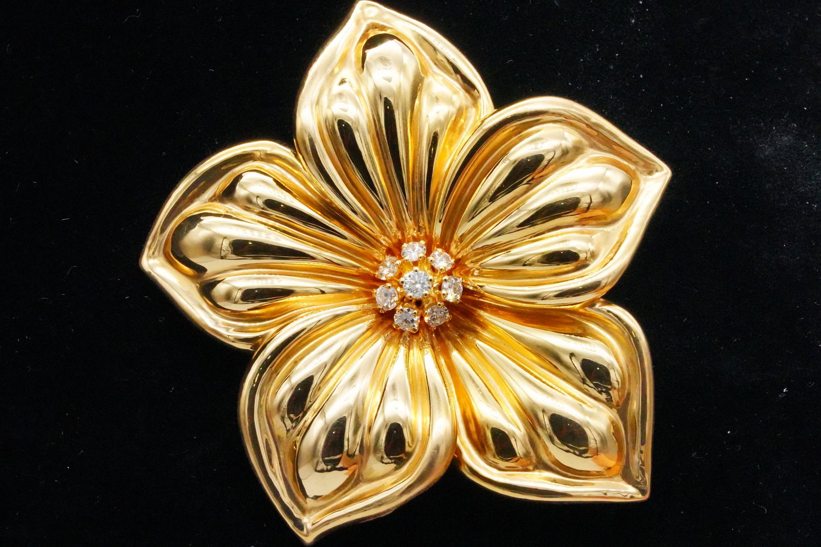 Van Cleef & Arpels 0.65ctw Diamond and 18K Brooch (1 of 6)