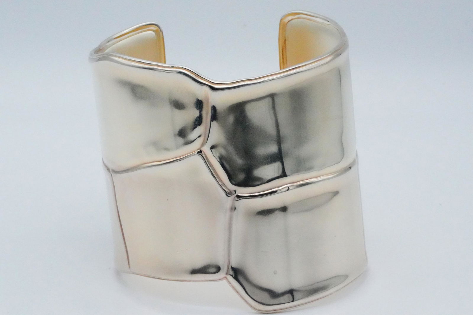 Hermes Sterling Silver Niloticus Eclat Cuff Bracelet (1 of 5)