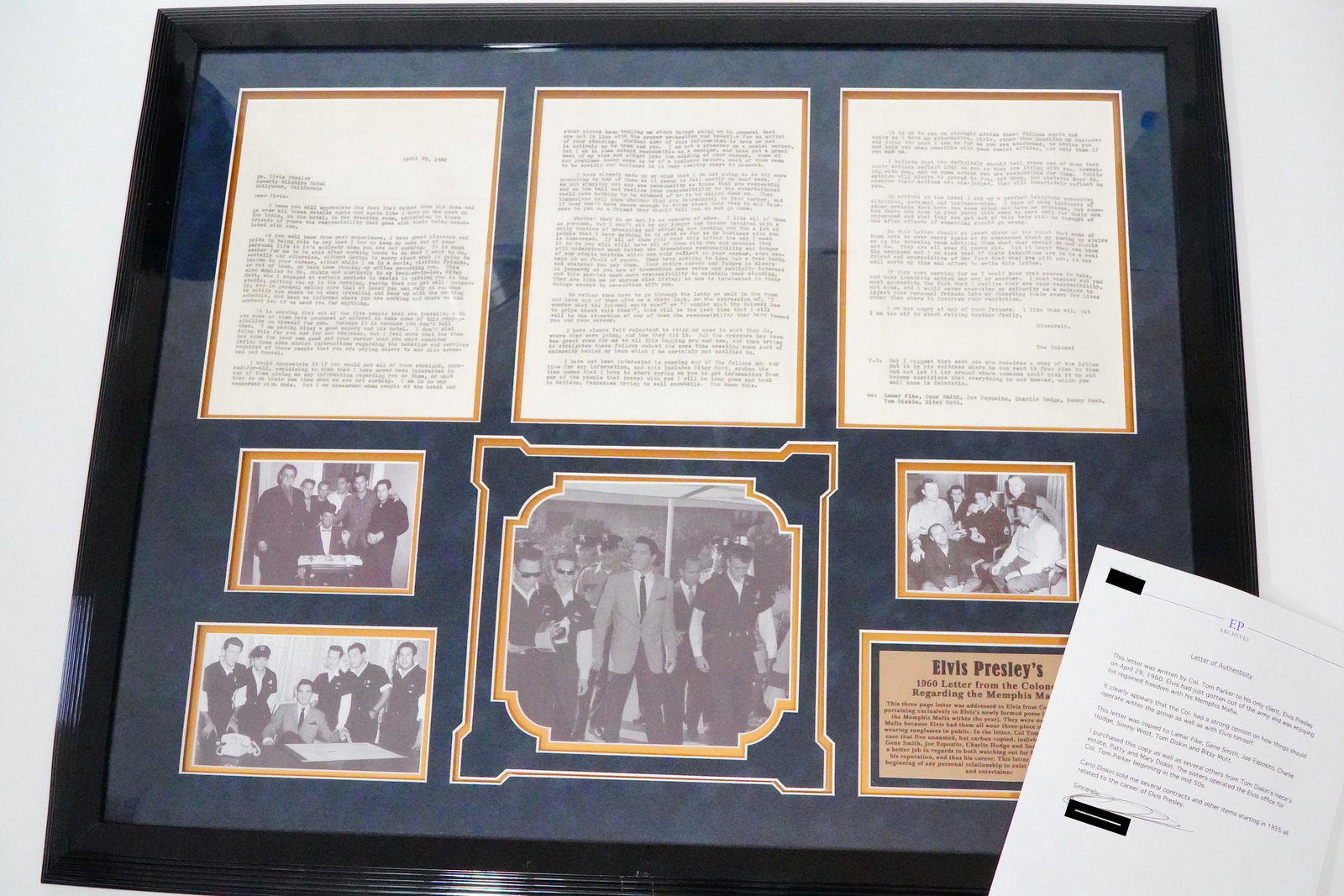 Elvis Presley 3-Page Letter From Col. Tom Parker (1 of 8)