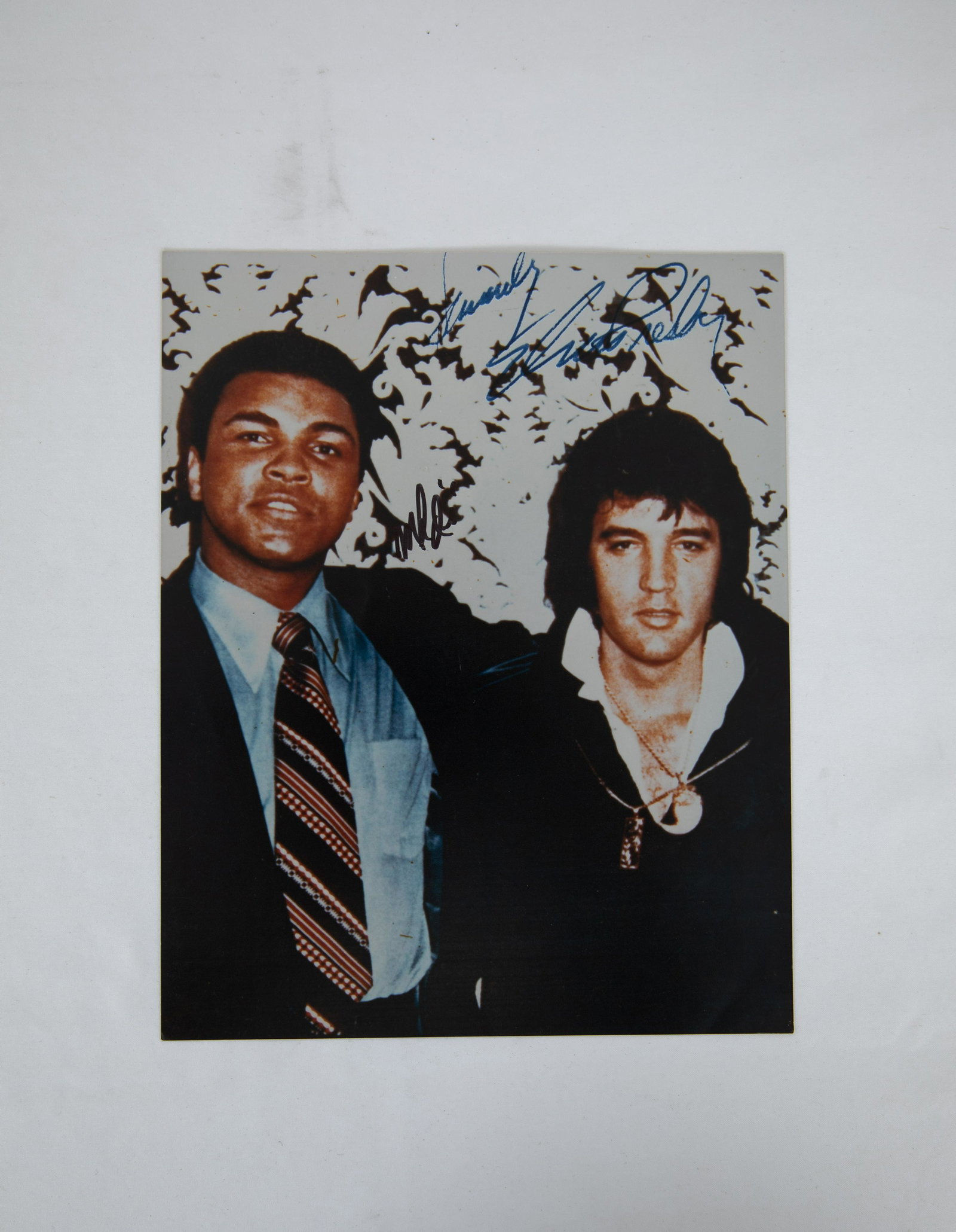 Elvis Presley & Muhammad Ali Photo Signed by Ali (1 of 2)
