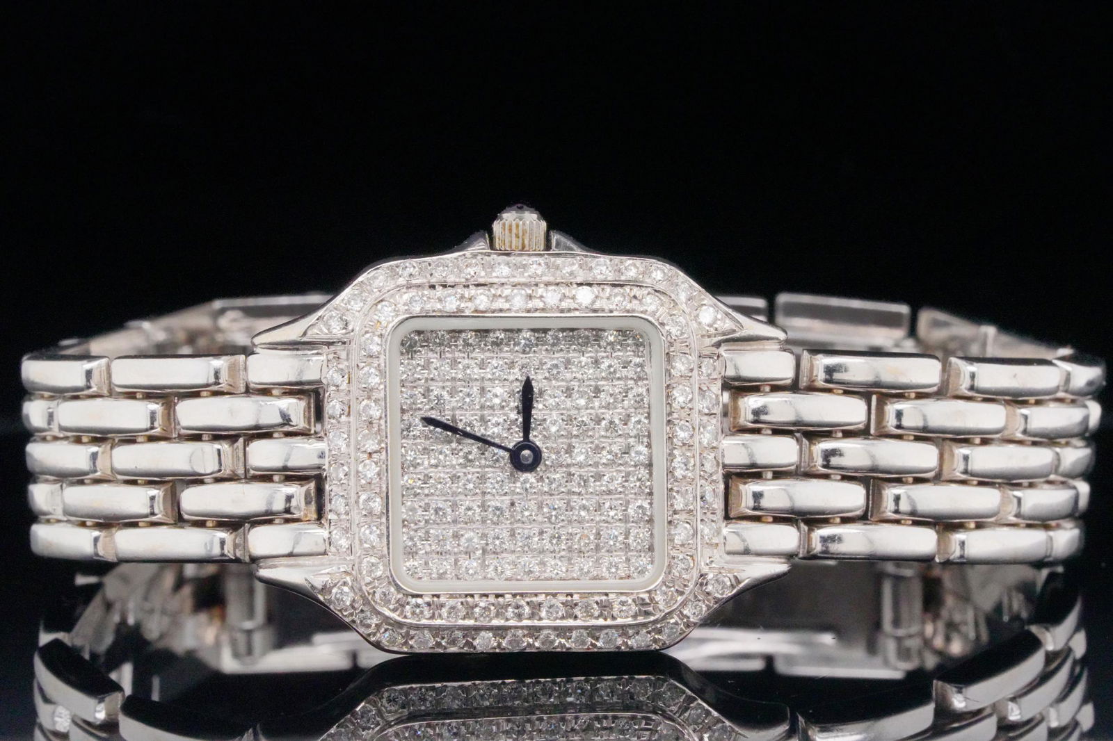 1.25ctw Diamond and 14K White Gold 22mm Ladies Watch (1 of 3)