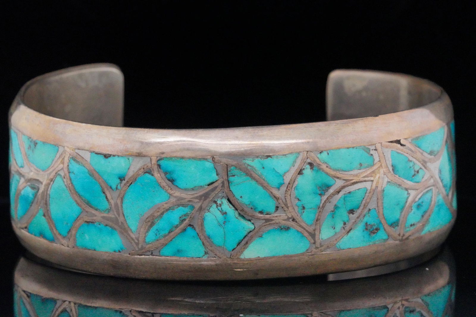 Native American Turquoise and Sterling Silver Cuff (1 of 4)