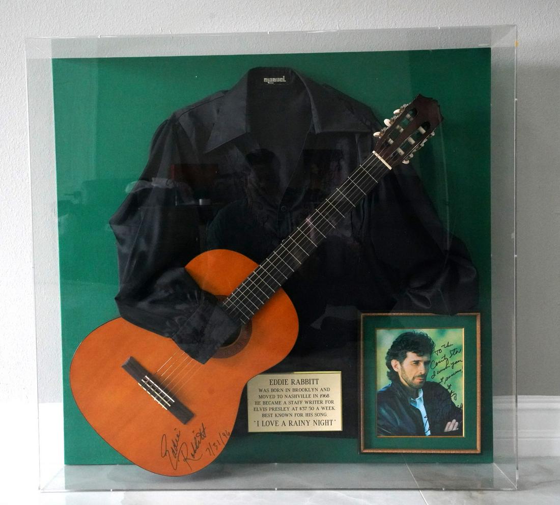 Eddie Rabbitt Signed Guitar and Stage Shirt W/COA (1 of 6)