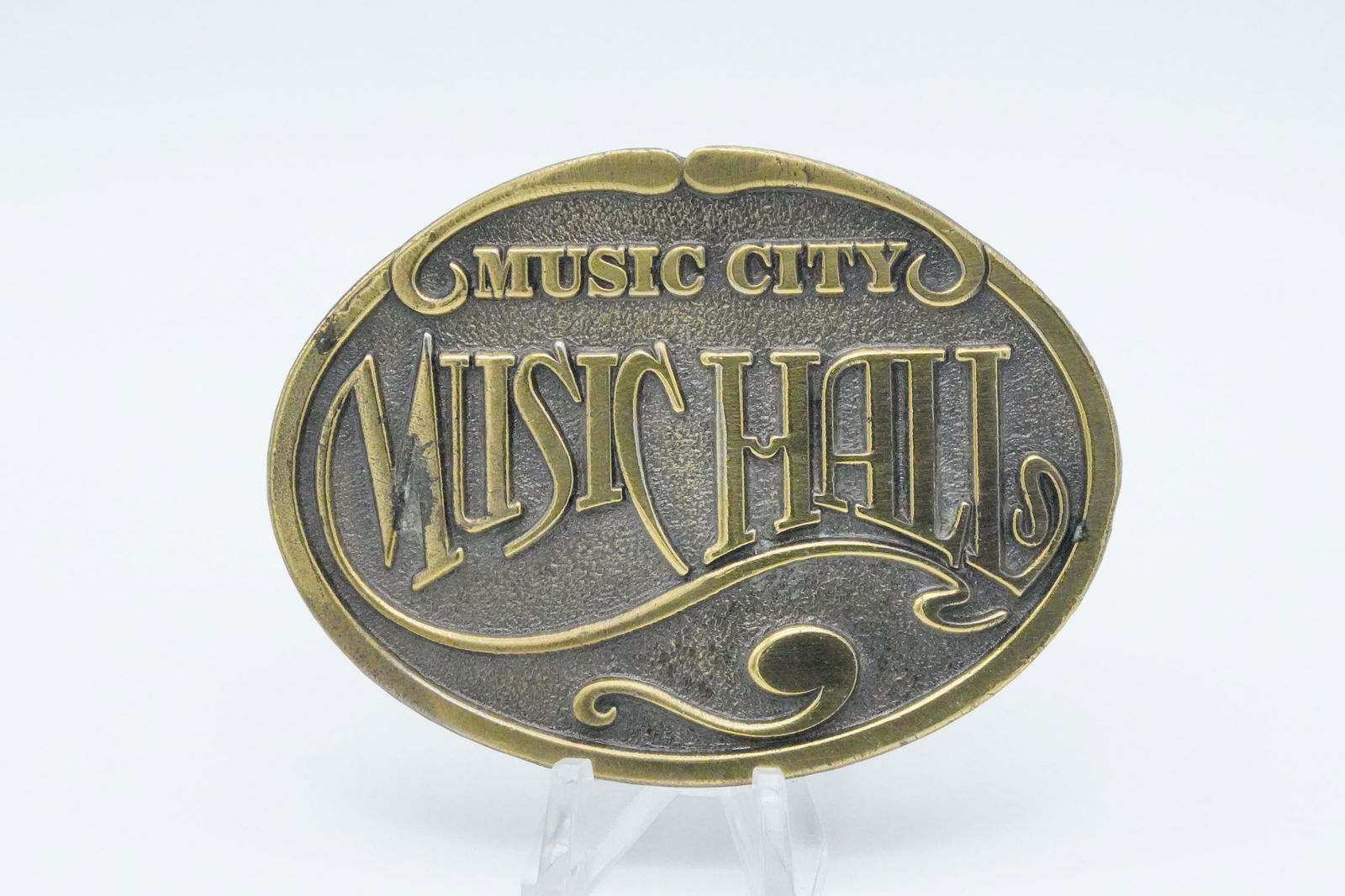 Waylon Jennings Music City Music Hall Belt Buckle