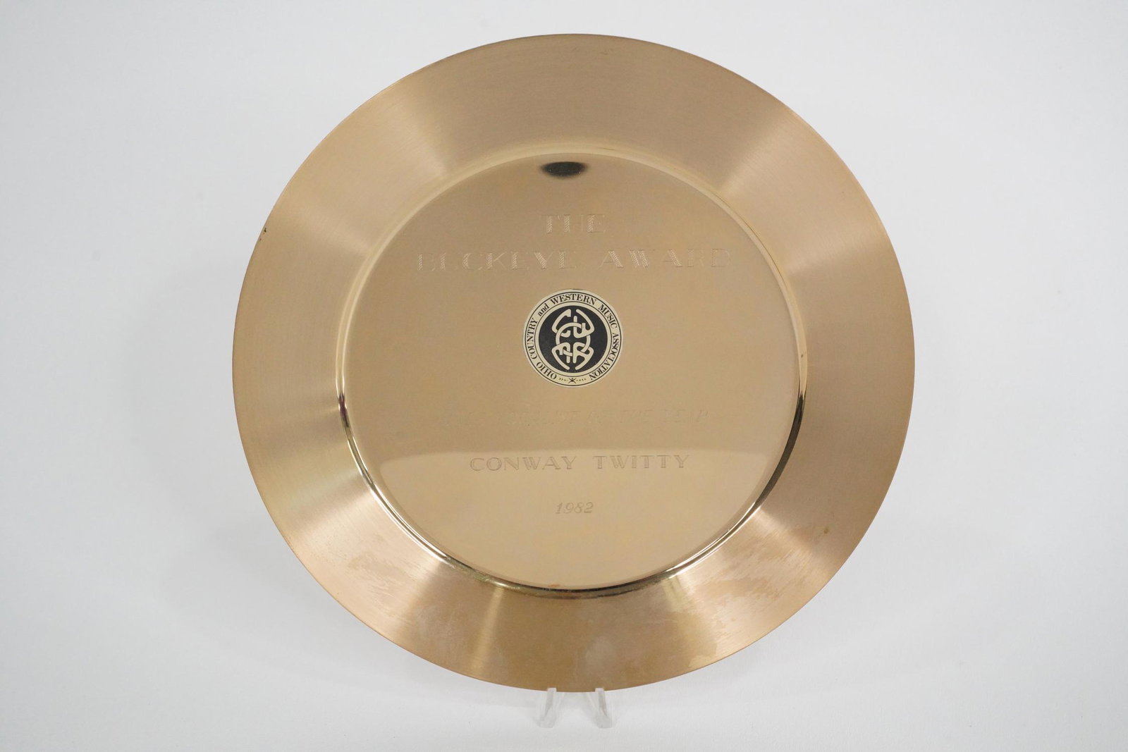 Conway Twitty's 1982 Ohio Buckeye Male Vocalist Award (1 of 5)